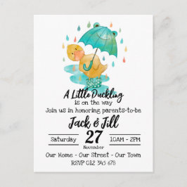 Cartão Postal Um Pequeno Duckling está no caminho Cartaz de Conv