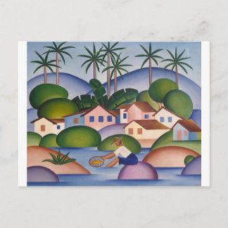 Cartão Postal Um Pescador - Tarsila do Amaral
