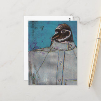 Cartão Postal Um pinguim giro de terno