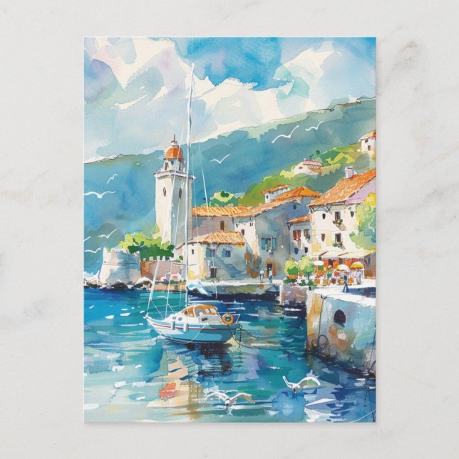 Cartão Postal Um Porto Marítimo (Frente)