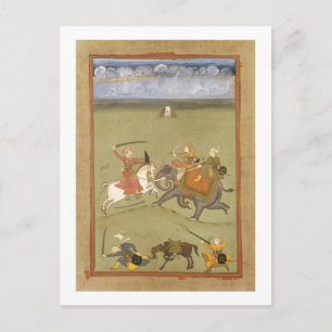 Cartão Postal Um príncipe lutando contra seus inimigos em um ele