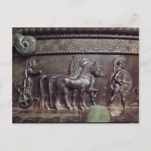 Cartão Postal Um Quadriga e um Hoplite