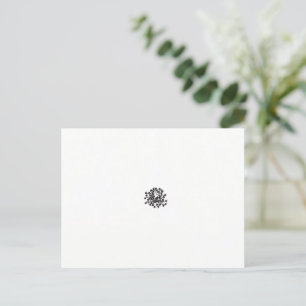 Cartão Postal um quadro preto e branco de um monte de flores