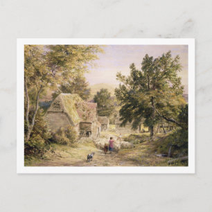 Cartão Postal Um quintal perto de Princes Risborough, 1845/6 (c/