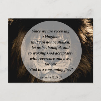 Cartão Postal Um Reino que Não Pode Ser Abalado