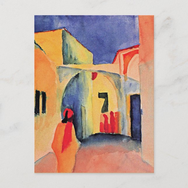 Cartão Postal Um relance em um Beco, (Frente)