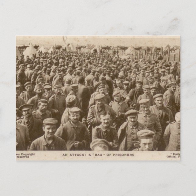 Cartão Postal Um saco de prisioneiros (Frente)