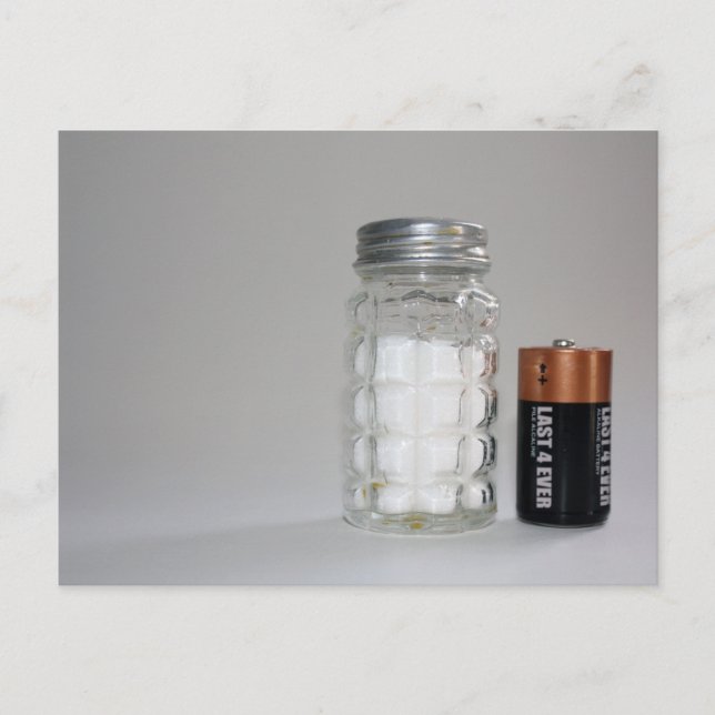 Cartão Postal Um Sal e Bateria (Frente)