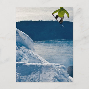 Cartão Postal Um saltador de neve