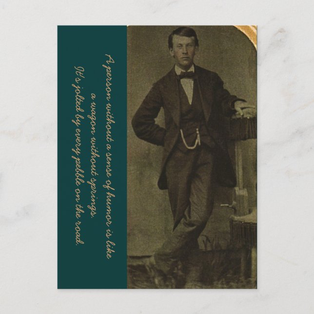 Cartão Postal Um Sentido de Humor (Frente)