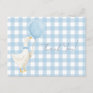 Cartão Postal Um Silly Goose 1º Aniversário Obrigado