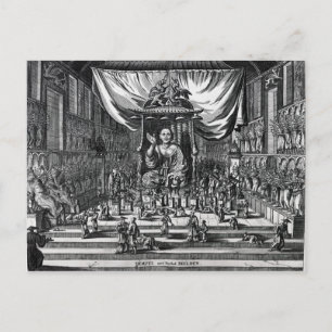 Cartão Postal Um templo budista, uma ilustração