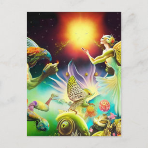 Cartão Postal Um Tempo de Pintura de Óleo Recompensa