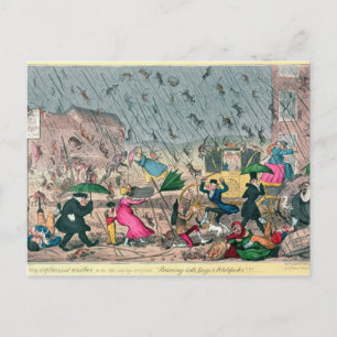 Cartão Postal Um tempo muito desagradável, ou o velho ditado