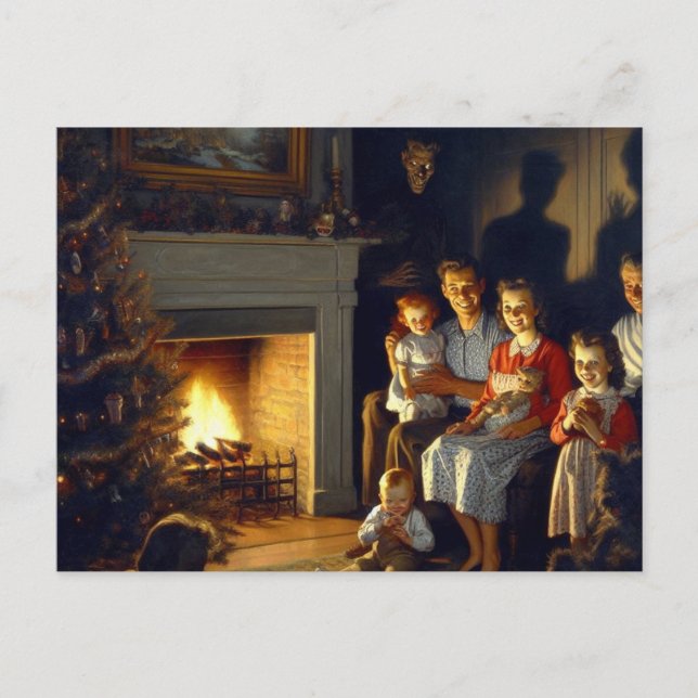 Cartão Postal Um Terrível Horror de Natal Assaltado (Frente)