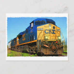Cartão Postal Um trem CSX