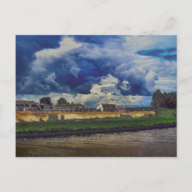 Cartão Postal Um tributo digital a van Gogh (Frente)