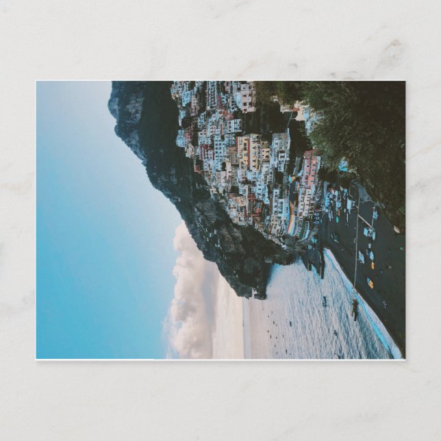 Cartão Postal Um vislumbre da Costa Amalfi (Frente)