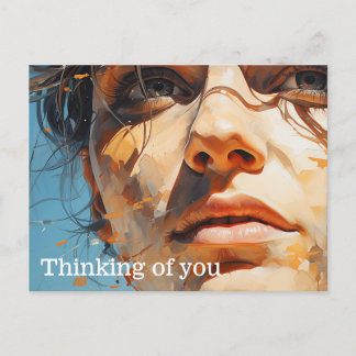 Cartão Postal Um vislumbre da pintura do futuro