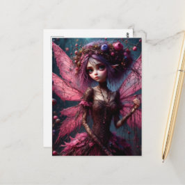 Cartão Postal Uma adorável Fada Rosa