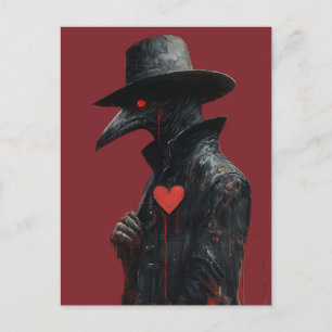 Cartão Postal Uma Arte de Terror de um Médico da Peste com um Co