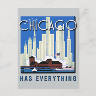 Cartão Postal Uma Atualização Vintage Chicago