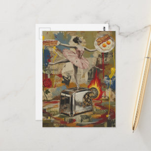 Cartão Postal Uma bailarina no liquidificador surrealista mídia