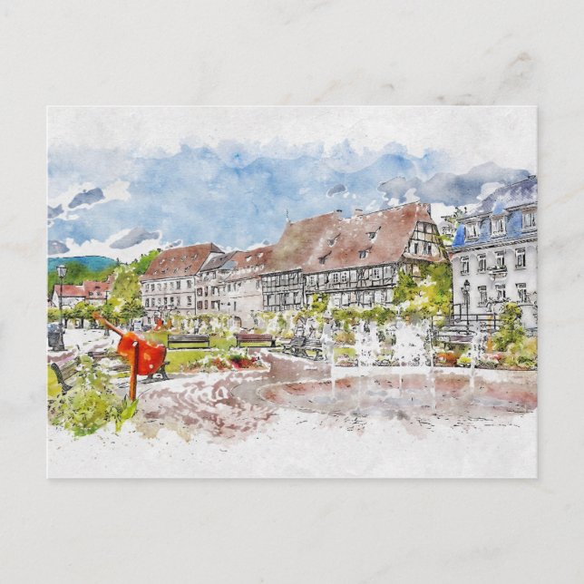 Cartão Postal Uma bela propriedade (Frente)