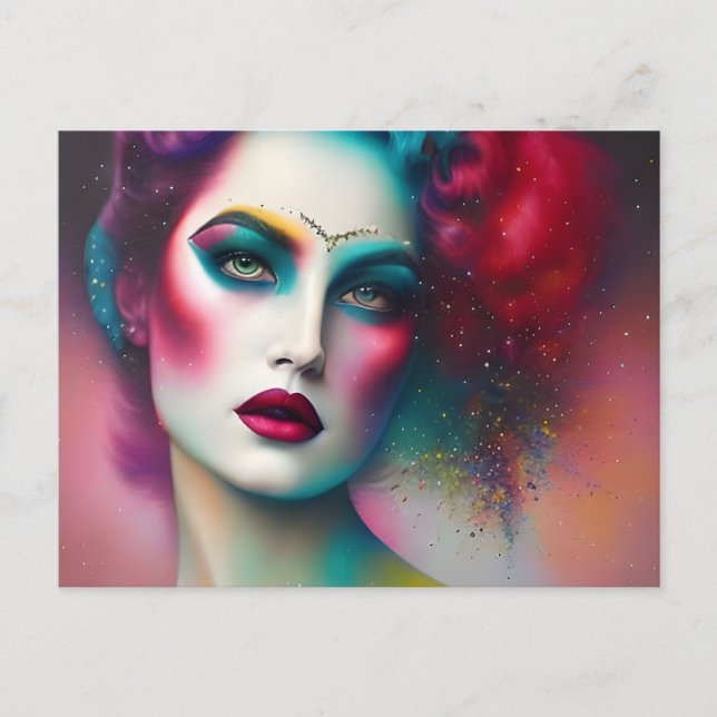 Cartão Postal Uma bela Rainha (Frente)