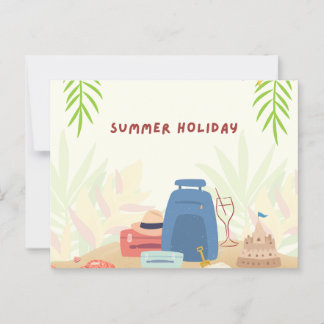 Cartão Postal Uma boa temporada de férias 🎉