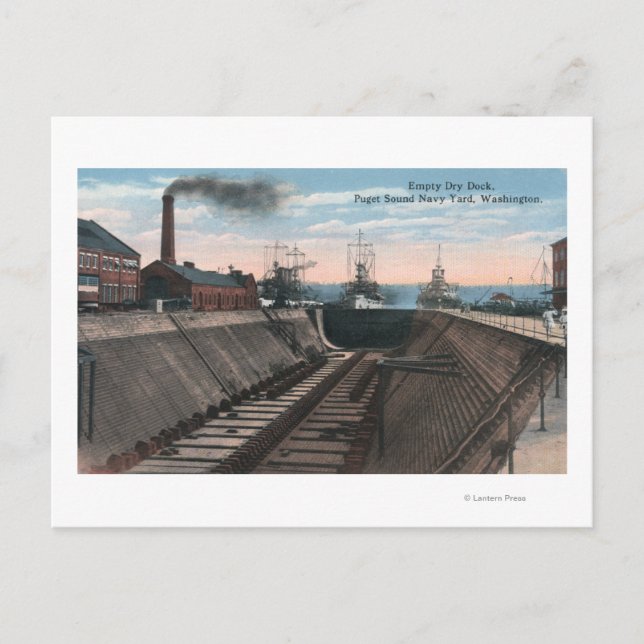 Cartão Postal Uma Boca Seca Vazia, Estaleiro Marinho (Frente)