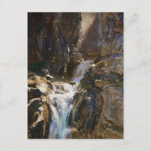Cartão Postal Uma cachoeira de John Singer Sargent