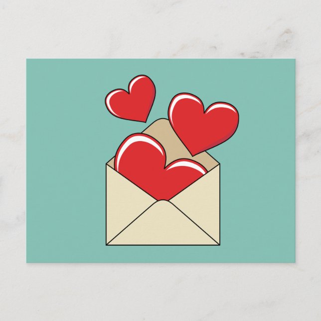 Cartão Postal Uma Carta de Amor (Frente)