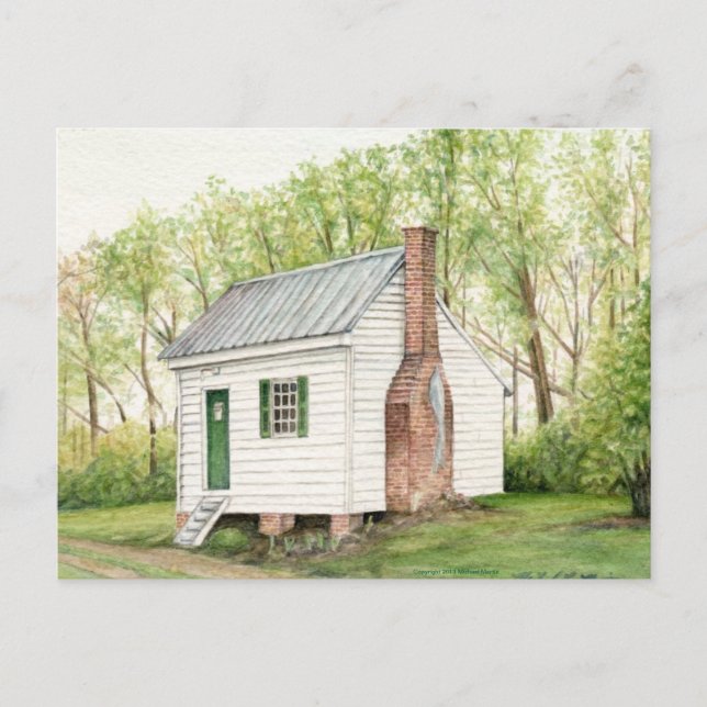 Cartão Postal Uma casa da sala (Frente)