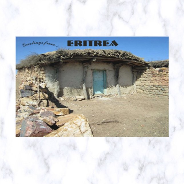 Cartão Postal Uma Casa Tradicional na Eritreia (Criador carregado)