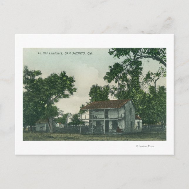 Cartão Postal Uma Cena de um Antigo Marco (Frente)