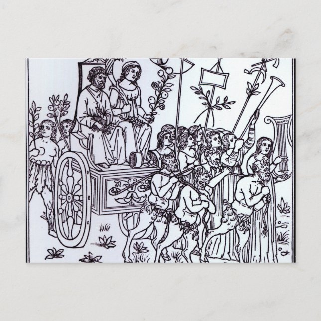 Cartão Postal Uma cena do Decameron (Frente)