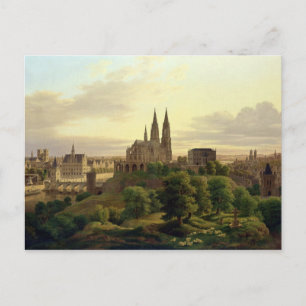 Cartão Postal Uma cidade medieval em 1830, 1830