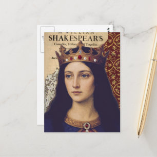 Cartão Postal Uma Colagem de Mídia Mista da Rainha