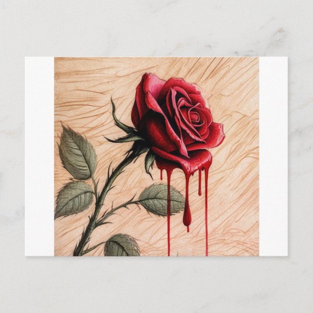 Cartão Postal Uma cor áspera delicada, complexa e emocional (Frente)