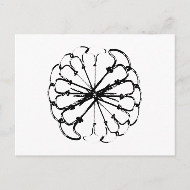 Cartão Postal Uma coroa de unhas (Frente)