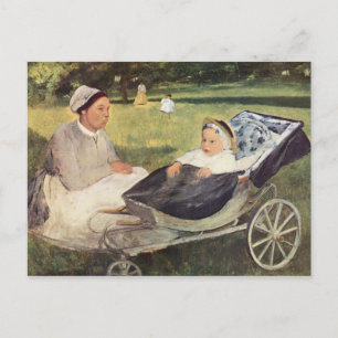 Cartão Postal Uma Criança com Governadores - Edgar Degas - c1870