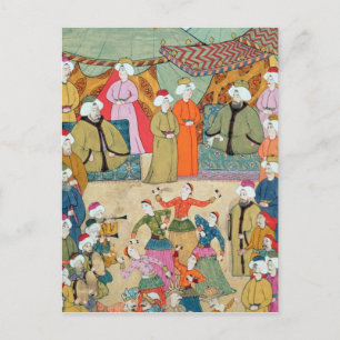 Cartão Postal Uma dança pelo prazer de Sultan Ahmet III