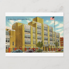 Cartão Postal Uma Escola Harry Moore em Jersey City, Nova Jersey