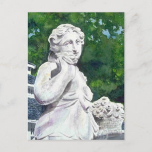 CARTÃO POSTAL UMA ESTÁTUA NA CASA DE CARRUAGEM DOS ADVOGADOS -1