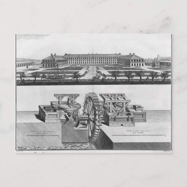 Cartão Postal Uma fábrica de papel (Frente)