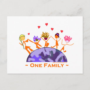 Cartão Postal Uma Família - Terra