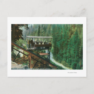 Cartão Postal Uma ferrovia Cênica Ao Longo Do Rio Sacramento