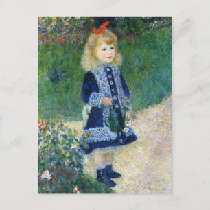 Cartão Postal Uma garota com uma lata de água por Auguste Renoir