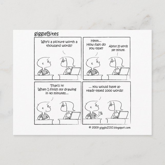 Cartão Postal Uma Imagem Que Vale Mil Palavras (Frente)